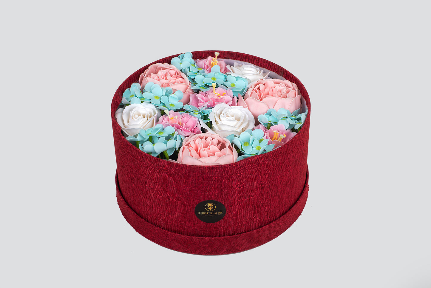 Caixa de flores variadas