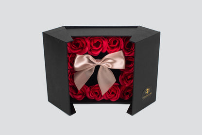 Caixa de rosas quadrada