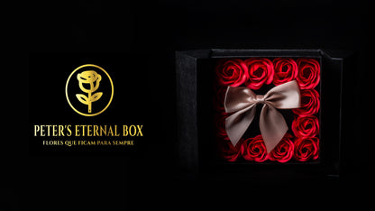 Caixa de rosas quadrada